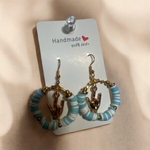 earring with ASL(i love you)